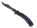 ★ StatTrak™ Butterfly Knife | Ultraviolet (Well-Worn)