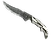 ★ StatTrak™ Falchion Knife | Black Laminate (Well-Worn)