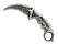 ★ StatTrak™ Karambit | Black Laminate (Battle-Scarred)