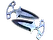 ★ StatTrak™ Shadow Daggers | Blue Steel (Battle-Scarred)