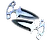 ★ StatTrak™ Shadow Daggers | Blue Steel (Field-Tested)