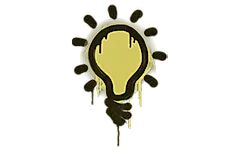 Sealed Graffiti | Lightbulb