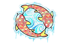 Sealed Graffiti | Twin Koi