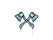 Sealed Graffiti | X-Axes (Wire Blue)