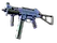 Souvenir UMP-45 | Indigo (Battle-Scarred)