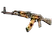 StatTrak™ AK-47 | Searing Rage (Well-Worn)