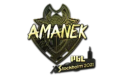 Sticker | AMANEK (Gold) | Stockholm 2021