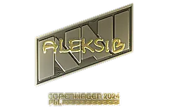 Sticker | Aleksib (Gold) | Copenhagen 2024