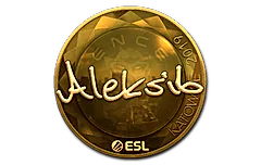 Sticker | Aleksib (Gold) | Katowice 2019