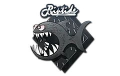 Sticker | Black Jaggyfish