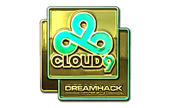 Sticker | Cloud9 (Gold) | DreamHack 2014