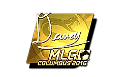 Sticker | DAVEY (Gold) | MLG Columbus 2016