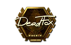 Sticker | DeadFox (Gold) | London 2018