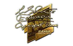 Sticker | Edward (Gold) | Boston 2018
