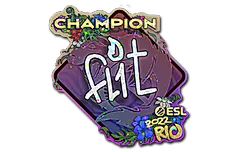 Sticker | FL1T (Glitter, Champion) | Rio 2022
