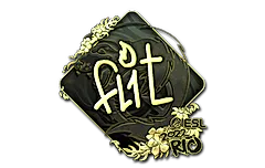 Sticker | FL1T (Gold) | Rio 2022