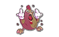 Sticker | Get Clucked