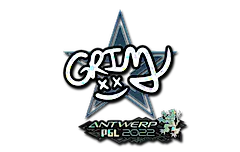 Sticker | Grim (Glitter) | Antwerp 2022