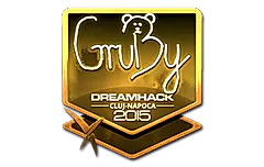 Sticker | GruBy (Gold) | Cluj-Napoca 2015