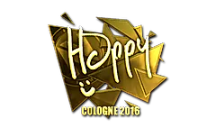Sticker | Happy (Gold) | Cologne 2016