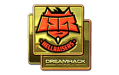 Sticker | HellRaisers (Gold) | DreamHack 2014