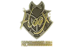 Sticker | HooXi (Gold) | Copenhagen 2024