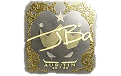 Sticker | JBa (Gold) | Austin 2025