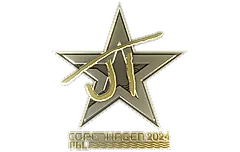 Sticker | JT (Gold) | Copenhagen 2024