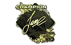 Sticker | Jame (Gold, Champion) | Rio 2022
