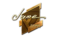 Sticker | Jame (Gold) | Boston 2018