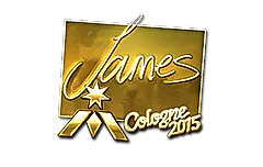 Sticker | James (Gold) | Cologne 2015