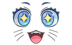 Sticker | Kawaii Eyes (Glitter)