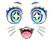 Sticker | Kawaii Eyes (Glitter)