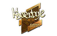 Sticker | Kjaerbye (Gold) | Boston 2018