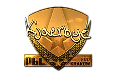 Sticker | Kjaerbye (Gold) | Krakow 2017