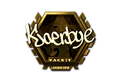 Sticker | Kjaerbye (Gold) | London 2018