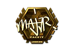 Sticker | MAJ3R (Gold) | London 2018