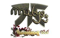 Sticker | MATYS (Gold) | Shanghai 2024