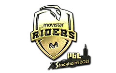 Sticker | Movistar Riders (Gold) | Stockholm 2021