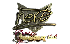 Sticker | NertZ (Gold) | Shanghai 2024