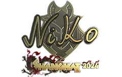 Sticker | NiKo (Gold) | Shanghai 2024