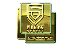 Sticker | PENTA Sports (Gold) | DreamHack 2014