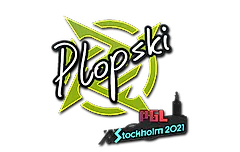 Sticker | Plopski | Stockholm 2021