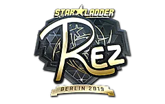 Sticker | REZ (Gold) | Berlin 2019