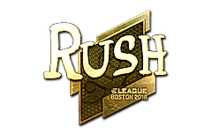 Sticker | RUSH (Gold) | Boston 2018