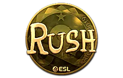 Sticker | RUSH (Gold) | Katowice 2019