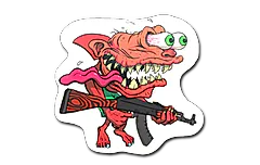 Sticker | Red Shark Shooter