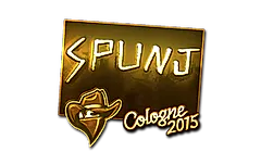 Sticker | SPUNJ (Gold) | Cologne 2015