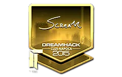 Sticker | ScreaM (Gold) | Cluj-Napoca 2015
