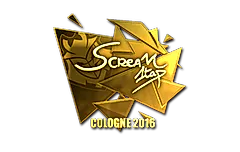 Sticker | ScreaM (Gold) | Cologne 2016